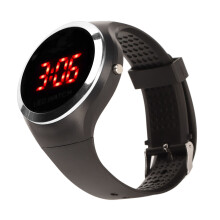 Reloj digital 240mAh LED rojo plateado talla única