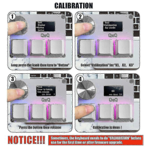 Sayoce Osu O3c Rapid Ses Linear Ses mit Knopf und Bildschirm, Paste, Schnitt, Makro Hotswap Mini Keypadaa 2