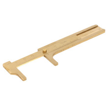 Taschenmessschieber aus Messing 0-60mm, 98x17mm, Einzelskala