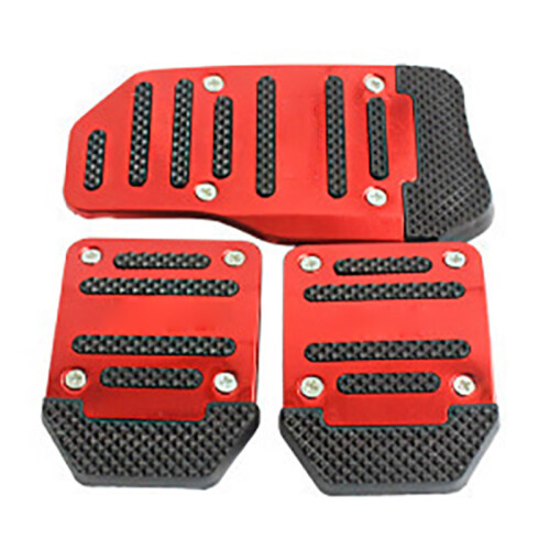 3 Stück Brems-Pedalbeläge rot, 9  6 cm, 15,2  8,2 cm 1