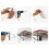 Soporte triangular de acero inoxidable 3mm 150mm/6in 3