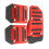 3 Stück Brems-Pedalbeläge rot, 9  6 cm, 15,2  8,2 cm 3