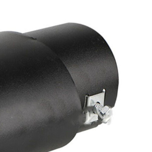 Modell: Gerader Auspuff Schwarz 8.5x14cm, 5.3-3.8cm 2