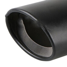 Modell: Gerader Auspuff Schwarz 8.5x14cm, 5.3-3.8cm