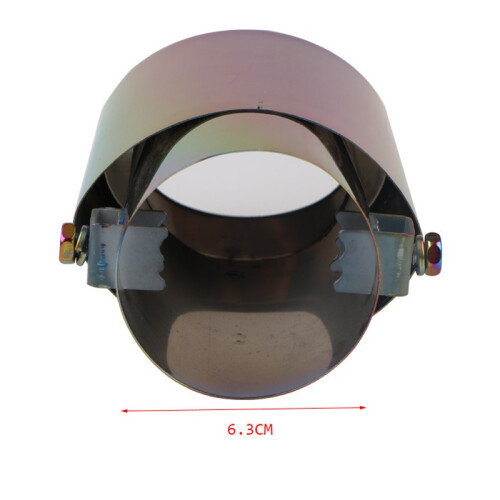 Farbiger Auspuff-Tipp 8,5cmx14cm, passt auf 5,3-3,8cm 2