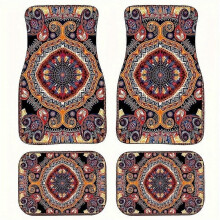 (Stil B) Typ B 4 st/set Retro Bohemisk Stil Matta + Bakgolvmatta Neopren Dekorativa Fordonsinteriörer