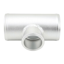 Flangia universale BOV a V da 50 mm, tubo da 3 pollici, serraggio sicuro, alluminio argentato per tutte