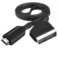 HD Multimedia Interface to SCART Cable Portable High Definition Multimedia Interface to SCART Transfer Adapter Cable Direct Connection Conv
