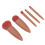 5-teiliges pinkes Make-up-Pinsel-Set - Lidschatten, Spiegel-Set 10