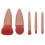 5-teiliges pinkes Make-up-Pinsel-Set - Lidschatten, Spiegel-Set 15