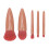 5-teiliges pinkes Make-up-Pinsel-Set - Lidschatten, Spiegel-Set 14