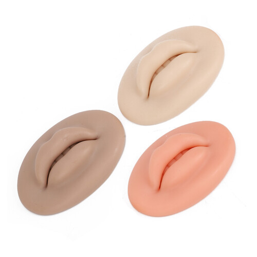 3 Stück 3D-Silikonlippen, 7,7  5,3  2 cm, Hell/Dunkel/Schwarz 2