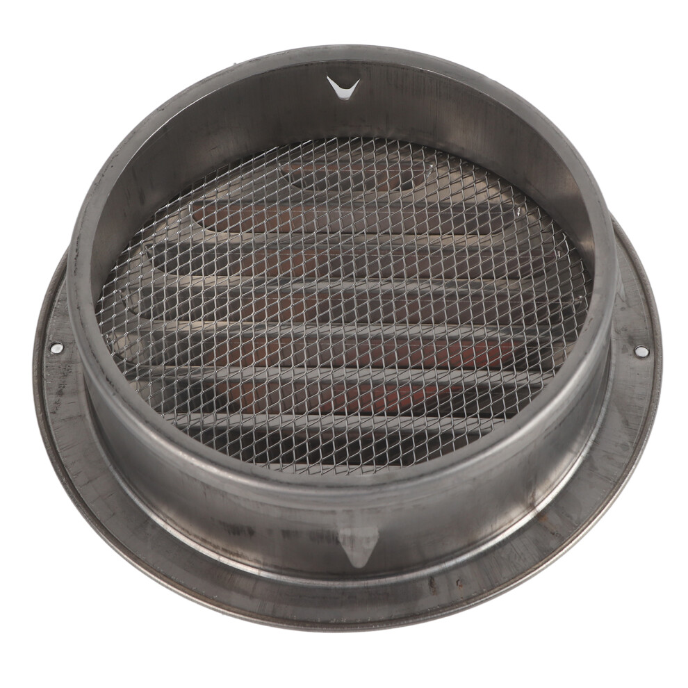 Air Ventilation Cover 304 Stainless Steel Round Exhaust Duct Grill Cap For Kitchen And Bathroom 160Mm / 6.3In 8731320774426