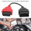 OBD2 Scanner Adaptor Cable Red SRS Diagnostic Cable Replacement for Fiat EcuScan 10