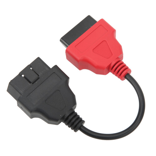 OBD2 Scanner Adaptor Cable Red SRS Diagnostic Cable Replacement for Fiat EcuScan 2