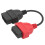 OBD2 Scanner Adaptor Cable Red SRS Diagnostic Cable Replacement for Fiat EcuScan 7