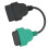Cable de escáner de dirección asistida verde OBD2 ABS 12