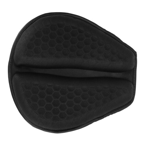 Almohadilla 3D para asiento de motocicleta - Negro, impermeable 2