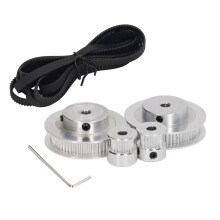 2 Sätze GT2-Riemenscheiben 20T 60T, 5 mm Bohrung, Aluminium