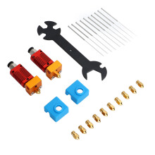 Kit de limpieza de boquillas MK8, llave 5-en-1 de latón/caucho