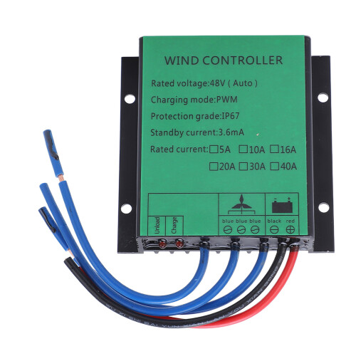 Wind Turbine Generator Controller 1000W Efficient PWM Charging IP67 LED Indicate Wind Turbine Regulator 48V 40A 1