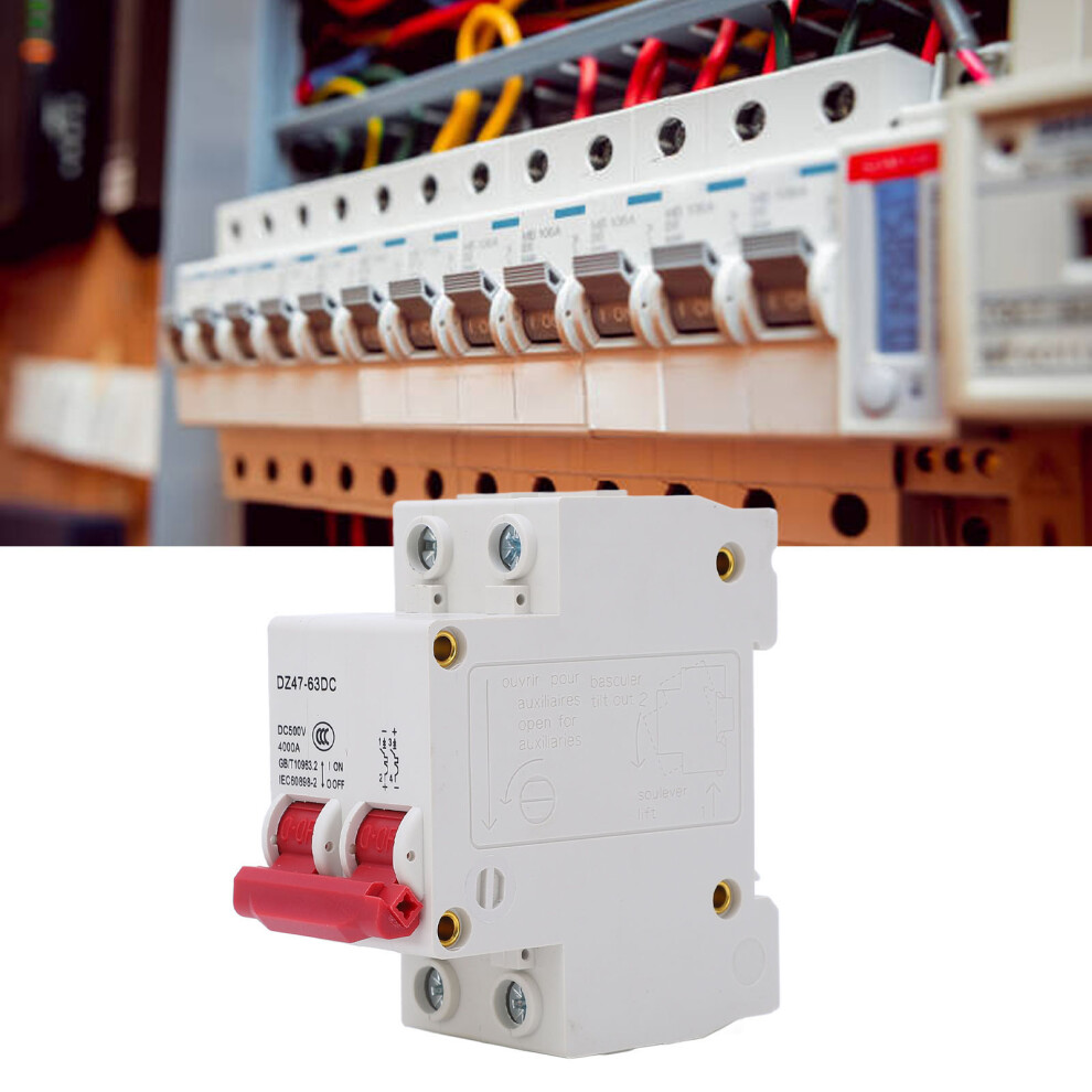 Dc 500V Photovoltaic Circuit Breaker 2P Air Switch For Overload Short Circuit Protection 10A 8471320774384