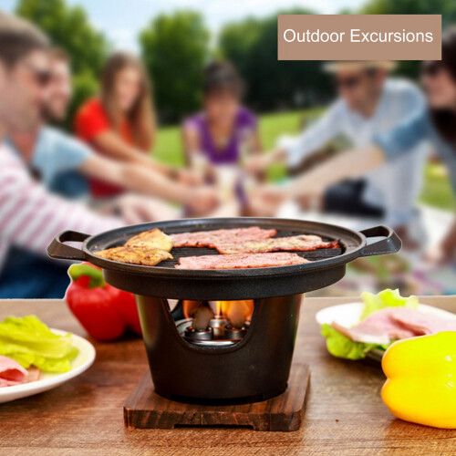 BBQ18A Mini rauchfreier Tischgrill, Schwarz 2
