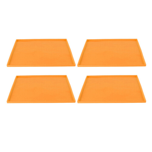 4 Stück Silikon-Dehydrator-Matten 31260,9 cm orange