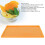 4 Stück Silikon-Dehydrator-Matten 31260,9 cm orange 8