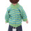 1:12 Maßstab Grüner Pullover Mini-Junge 11,5 cm 12
