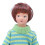 1:12 Maßstab Grüner Pullover Mini-Junge 11,5 cm 5