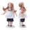 1:12 Maßstab blonde Keramik-Mädchenpuppe, 11,2 cm 1