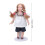 1:12 Maßstab blonde Keramik-Mädchenpuppe, 11,2 cm 9