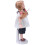 1:12 Maßstab blonde Keramik-Mädchenpuppe, 11,2 cm 10