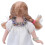 1:12 Maßstab blonde Keramik-Mädchenpuppe, 11,2 cm 8