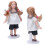 1:12 Maßstab blonde Keramik-Mädchenpuppe, 11,2 cm 14