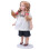 1:12 Maßstab blonde Keramik-Mädchenpuppe, 11,2 cm 16