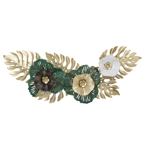 3D-Eisen-Wandskulptur, Metall-Dekoration 51,5  21  4,5 cm 1