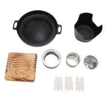 HN BBQ18D Mini rauchfreier Grill 844g Schwarz