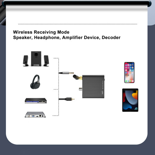 Bluetooth-Empfänger V5.2 silberne Aluminiumlegierung 500mAh, 15m 2
