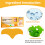 10 Stück Stirnmaske-Lifting-Sticker Einheitsgröße Transparent 6