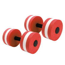 2 Stück Rote EVA Wasser-Schwimmhilfen-Dumbbells für Schwimmen & Fitness, 15x27cm