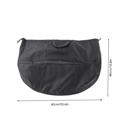 Motorradhelm Tasche Nylon Schwarz 0.075L 15x10cm 1
