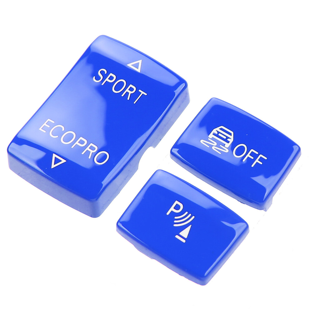 3 Pcs Gear Button Kit 6131 9252 912Â1 Esp Antislip Switch Sport Button Radar Sensor Key Replacement For F20 F21 F22 F23 Blue 4941320784514
