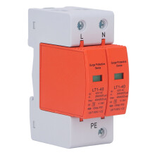 AC Surge Protector 2P Flame Retardant 36mm Rail Installation Protective Arrester Device 420V