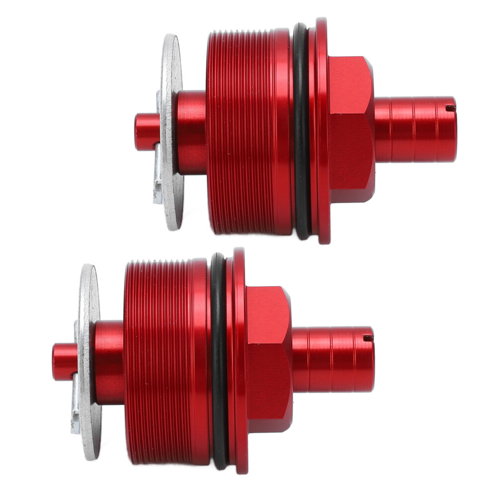 2 Pcs Preload Fork Cap Metal Front Shock Absorber Adjusters Tube Bolts Covers Cap For Cb400 Red 9371320784590