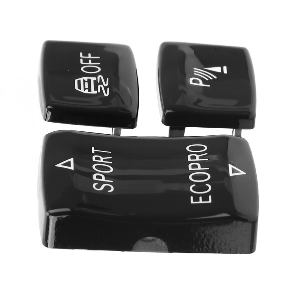3 Pcs Gear Button Kit 6131 9252 912Â1 Esp Antislip Switch Sport Button Radar Sensor Key Replacement For F20 F21 F22 F23 Black 4121320784527