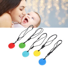 5pcs Teething Toys Silicone Skull Pattern Round Shape 5 Color BPA PVC Free Baby Teether Toy for Daily Use