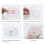 100 piezas de mascarilla facial comprimida de algodón blanco puro 7
