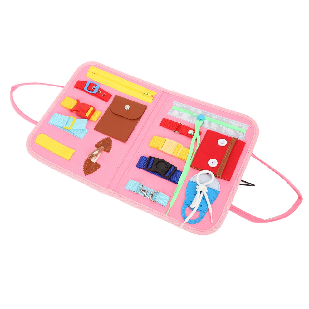 Pink Dementia Fidget Blanket Multipurpose Anxiety Relief Alzheimers Dementia Sensory Products